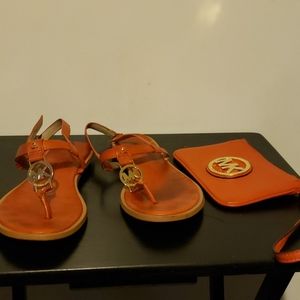 Shoes and wristlet set